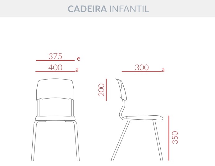 Cadeira Escolar Eloplax Infantil