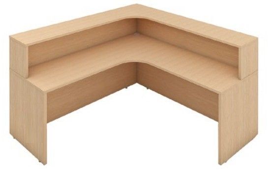 Balcão Em L Recepção Romanzza Plus - Medida: Larg, 1,60m X 1,60m - Móveis Para Recepção