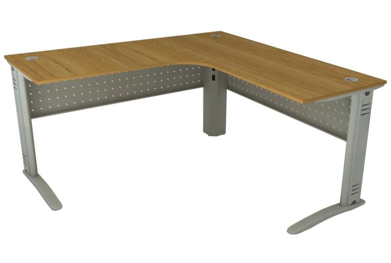 Mesa Delta Para Escritório | Painel Em Aço Perfurado 1800 X 1100 - Impéria Premium 25mm