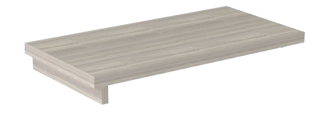 Tampo Auxiliar Para Gaveteiro Pedestal 90 X 45 - Linha Prima Impact 40mm