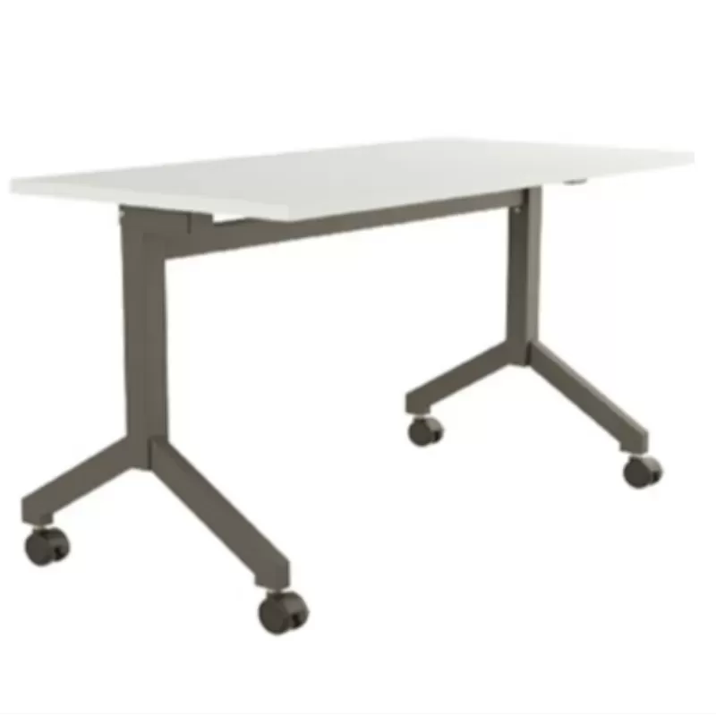 Mesa Escritório E Reunião Rebatível | Larg. 1300 X Prof. 600 X Alt. 750 - Tampo 25mm *com Rodízios
