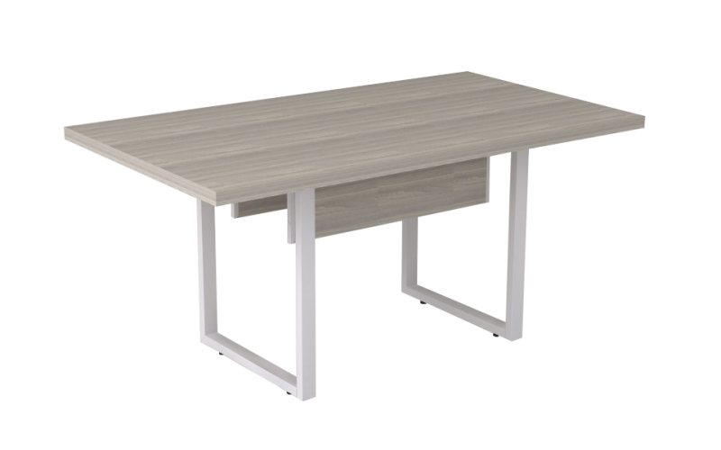 Mesa De Reunião Pé Quadrado 250 X 100 | Linha Prima ARQ 40mm