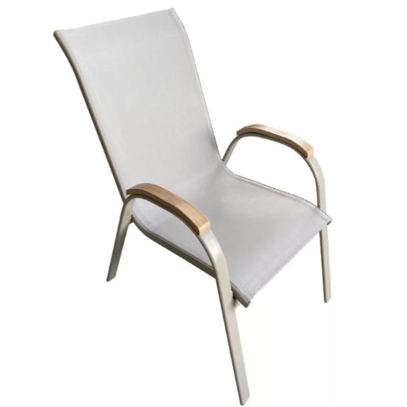 Cadeira Para Piscina Summer - Alumínio Fendi, Tela Sling Fendi | Empilhável