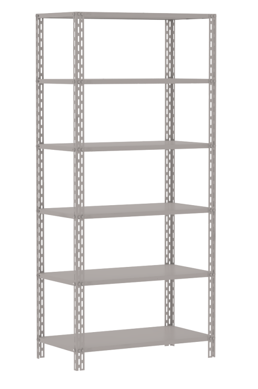 Estante De Aço 6 Prateleiras Edi-006/400 | Chapa 22 - Alt. 1,98 X Larg. 0,92 X Prof. 0,40 - Linha Industrial L3 Reforçada 140 Kg Prat.