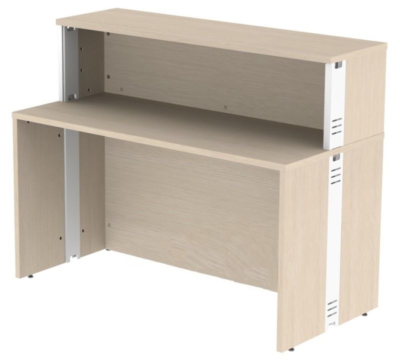 Balcão De Atendimento Alto Reto | Atualle 25mm - Medida: Larg. 80cm Painel Em Madeira